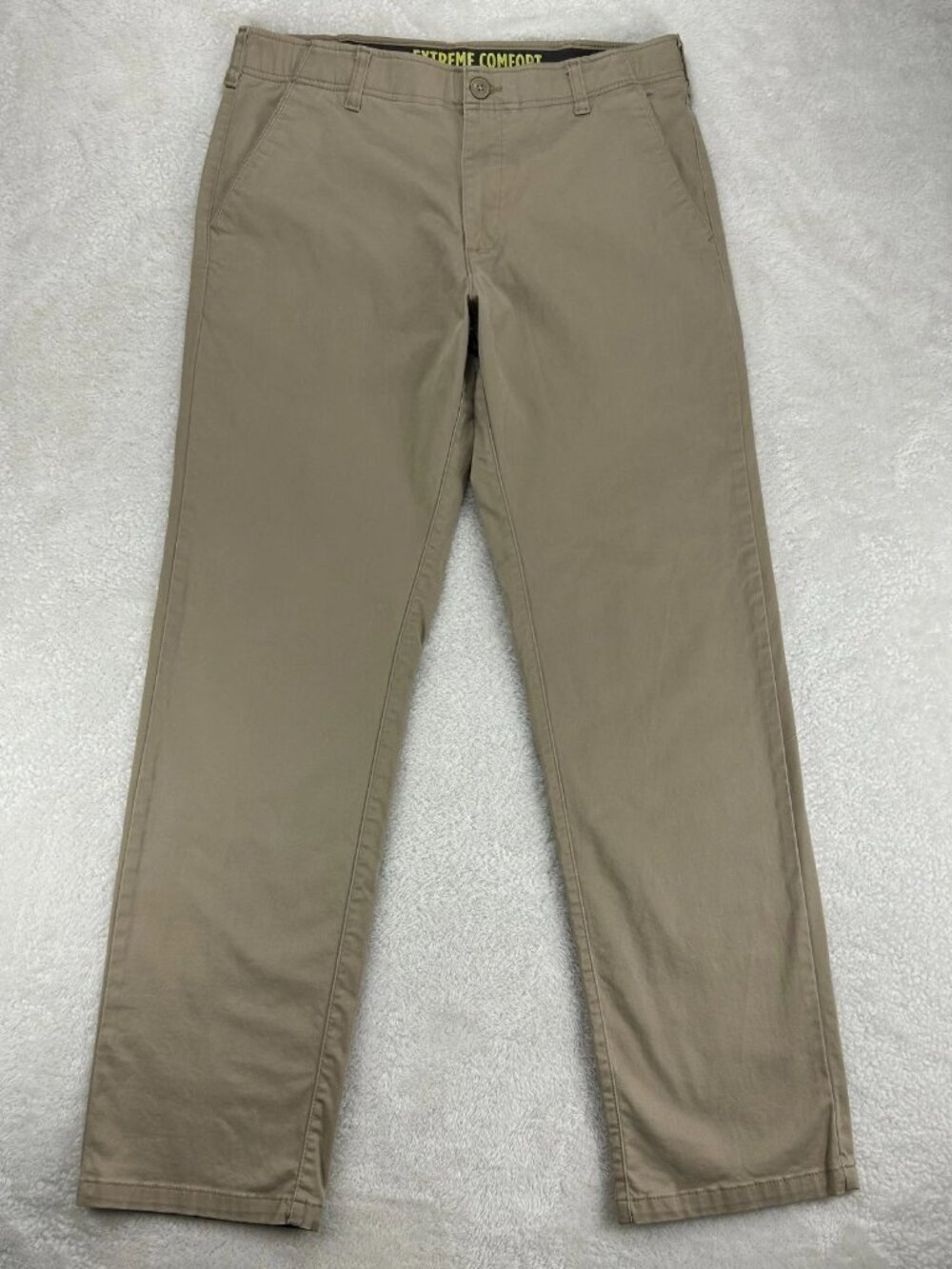 Lee Performance Series Pants Mens 34x43 Beige Extreme Comfort Straight Fit Chino